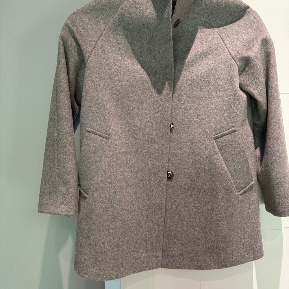 Girl Gray Coat